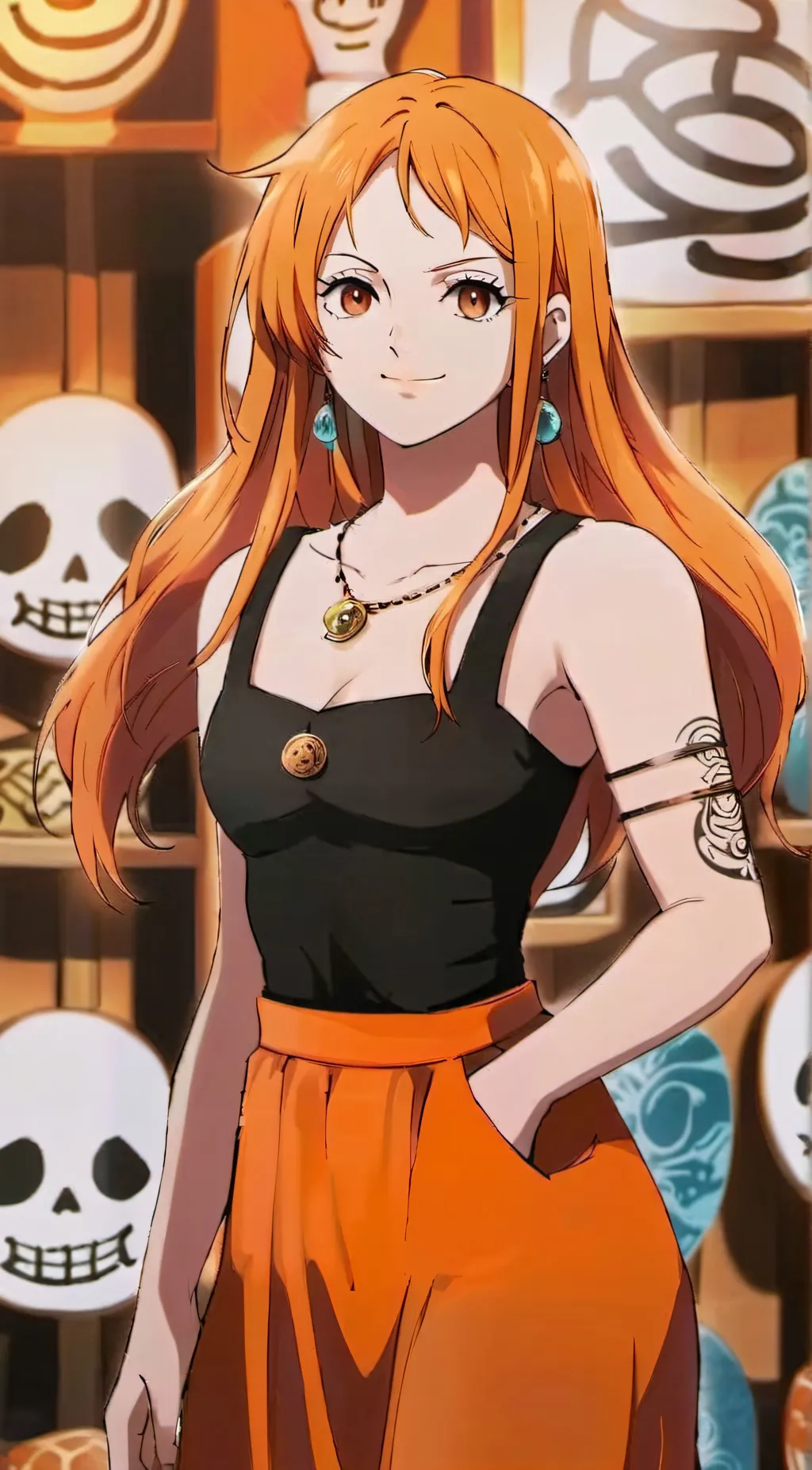 ai character: Nami background