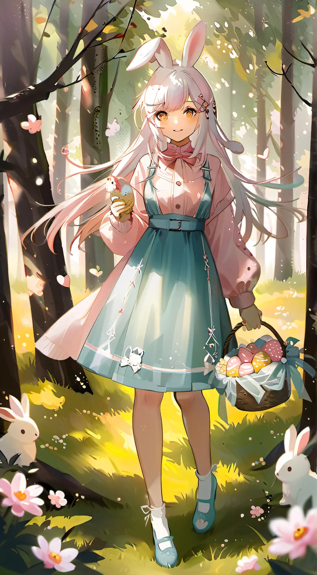 ai character: Lola Easter background