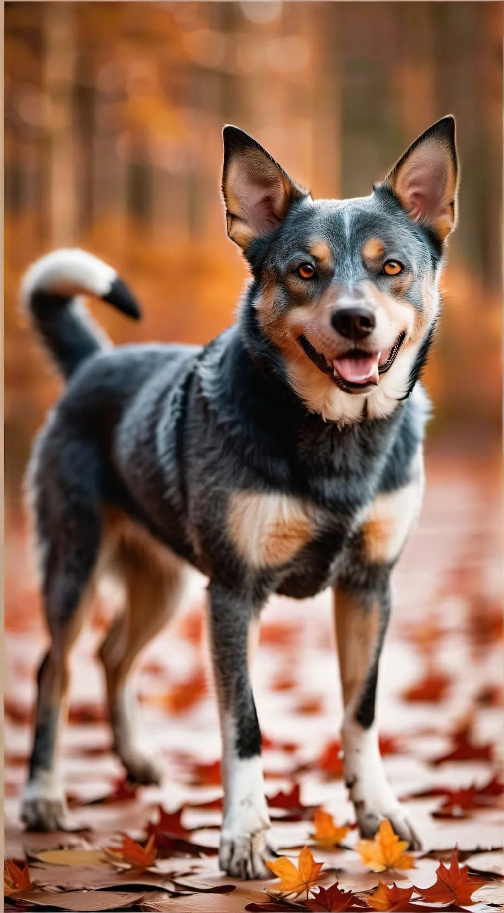 ai character: an abandoned dog background