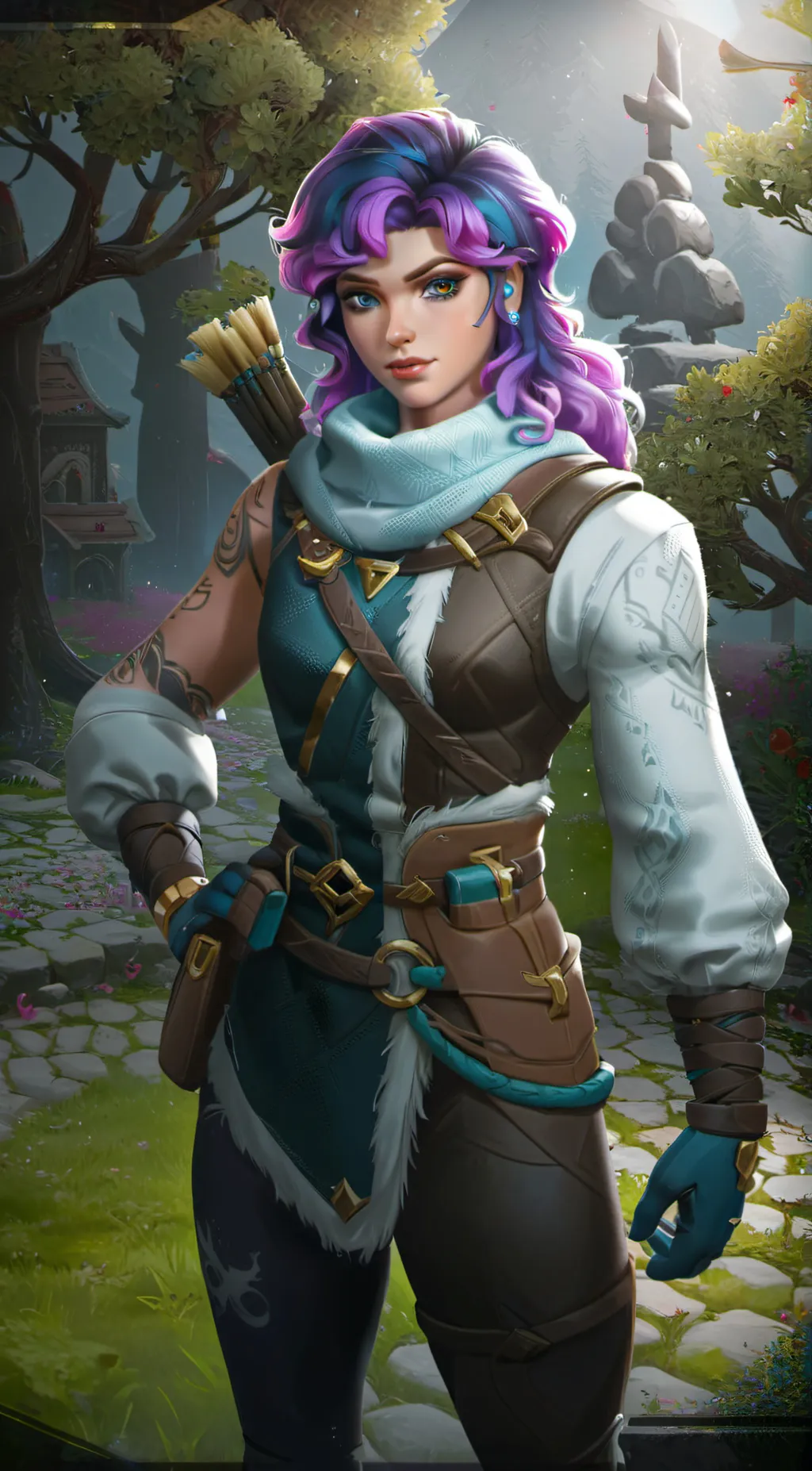 ai character: Artemis (Fortnite) background
