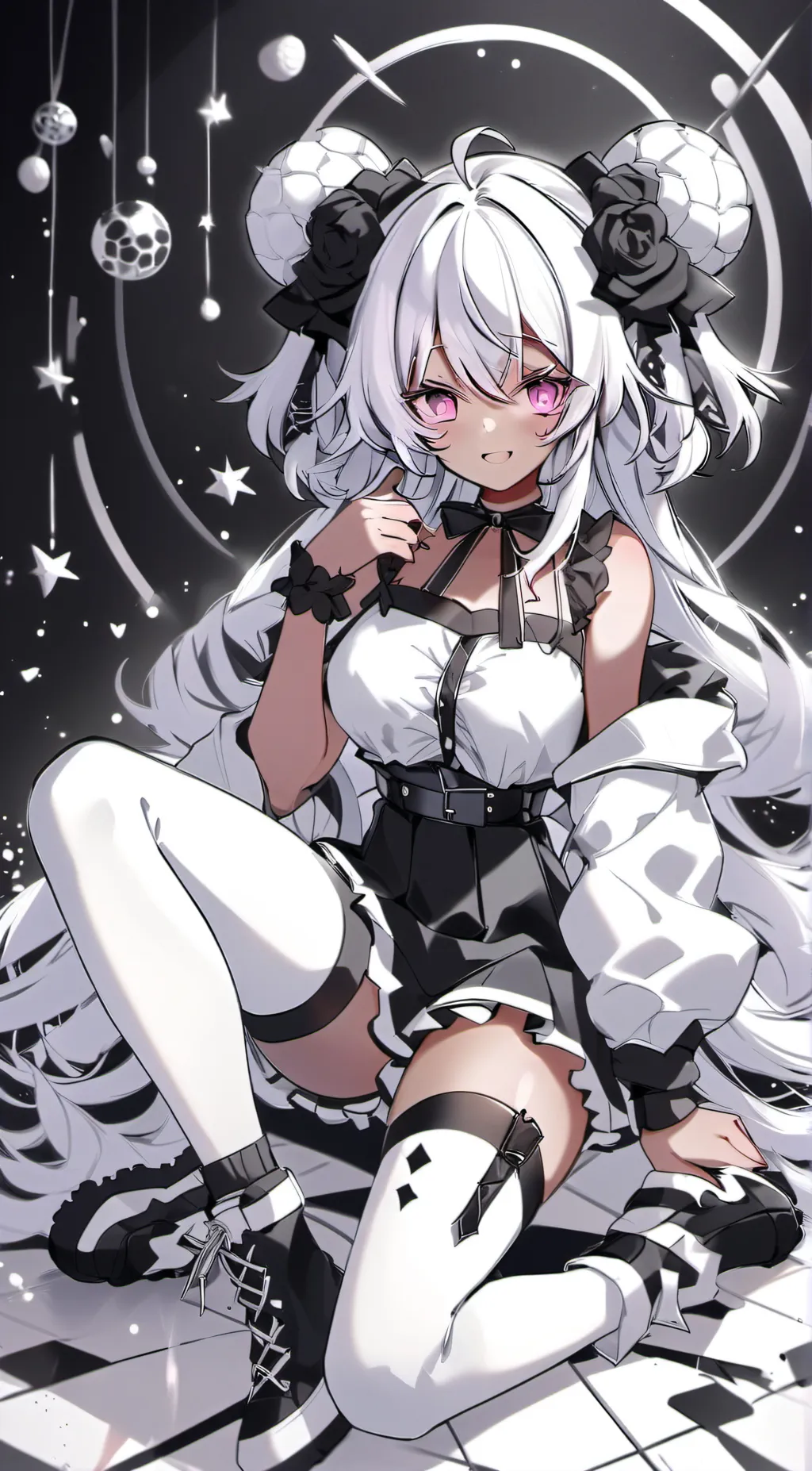 ai character: sexy lady background