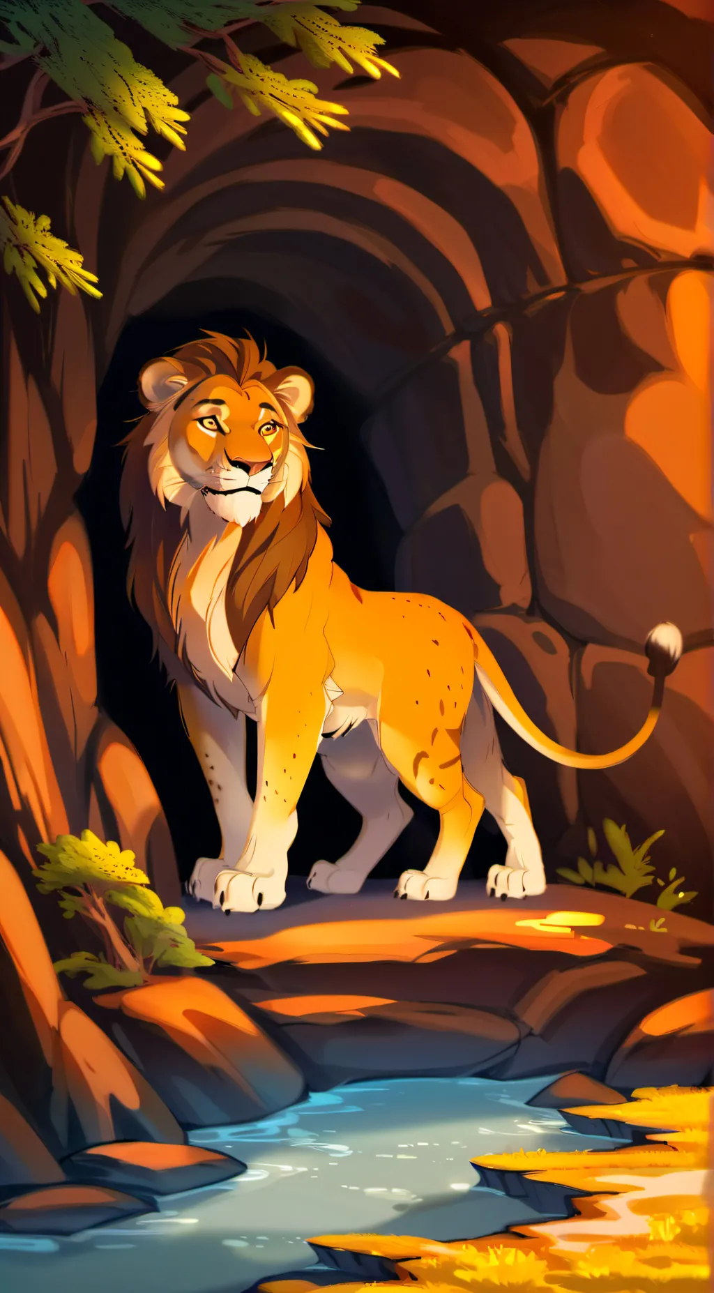 ai character: Simba background