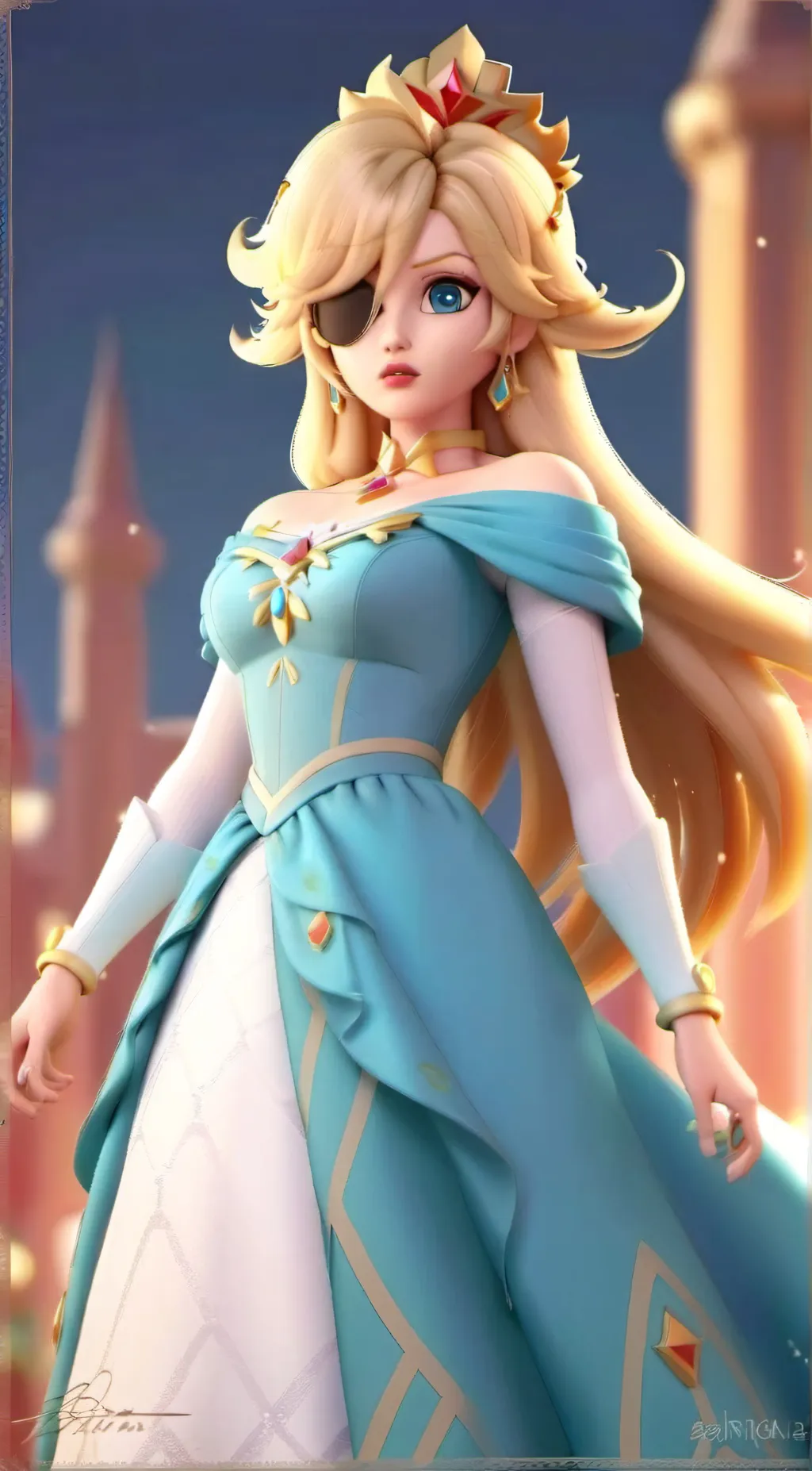 ai character: Princess Rosalina background