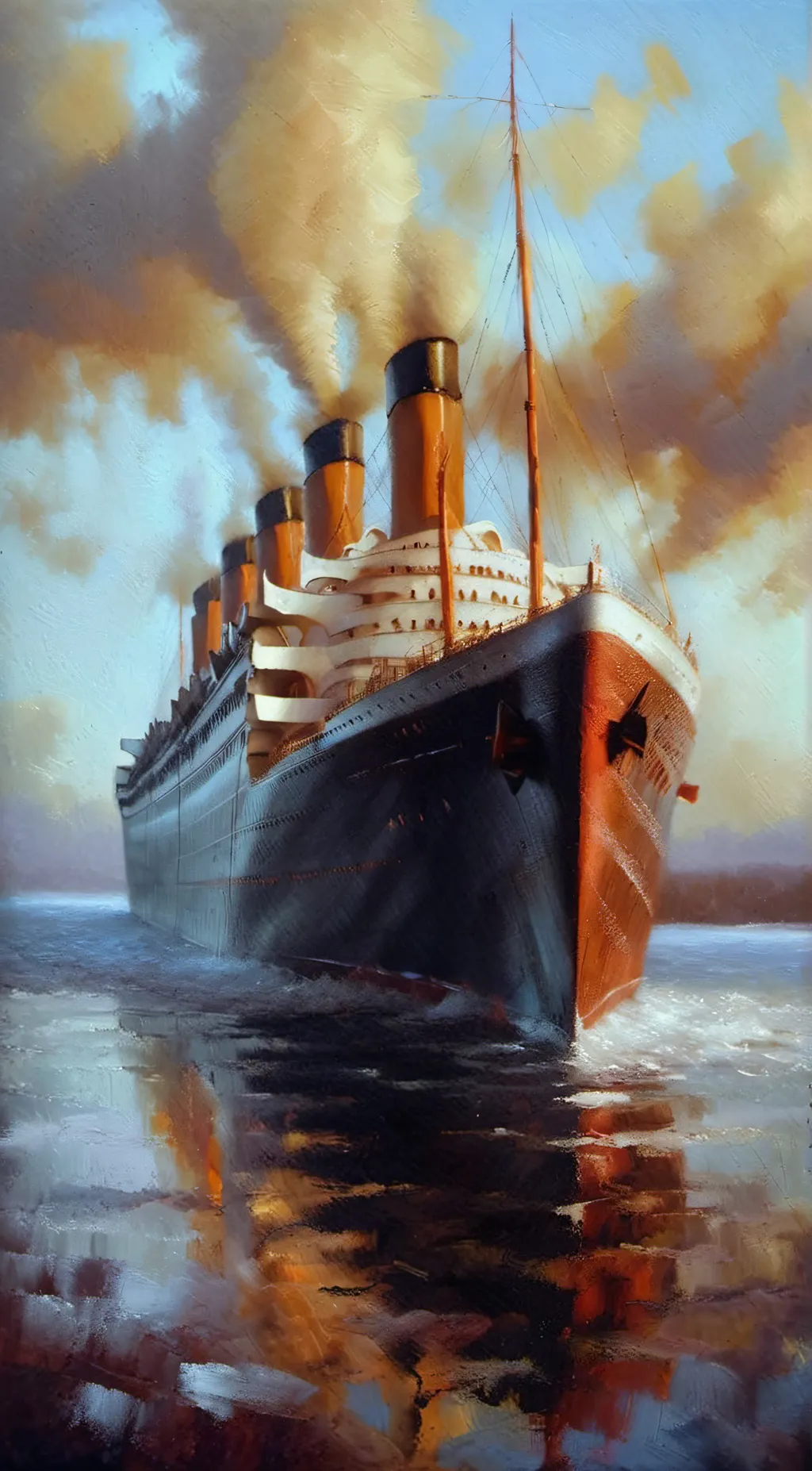 ai character: Titanic  background