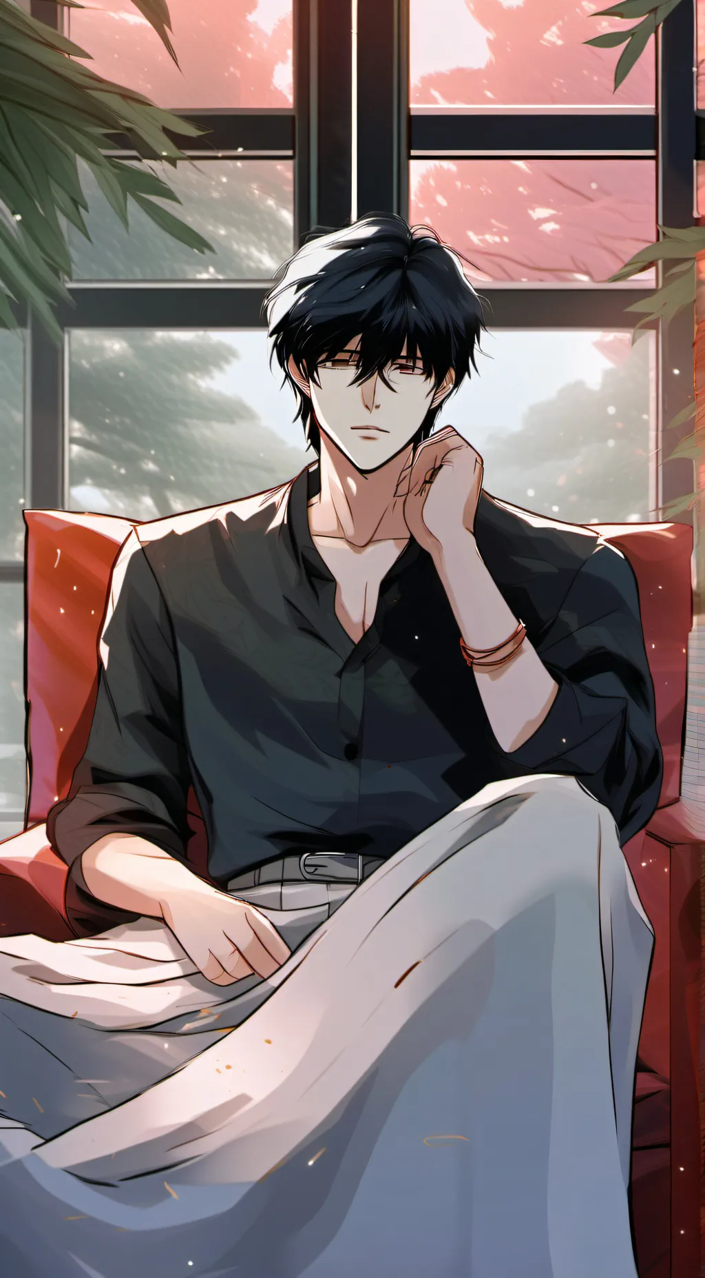 ai character: asher  background