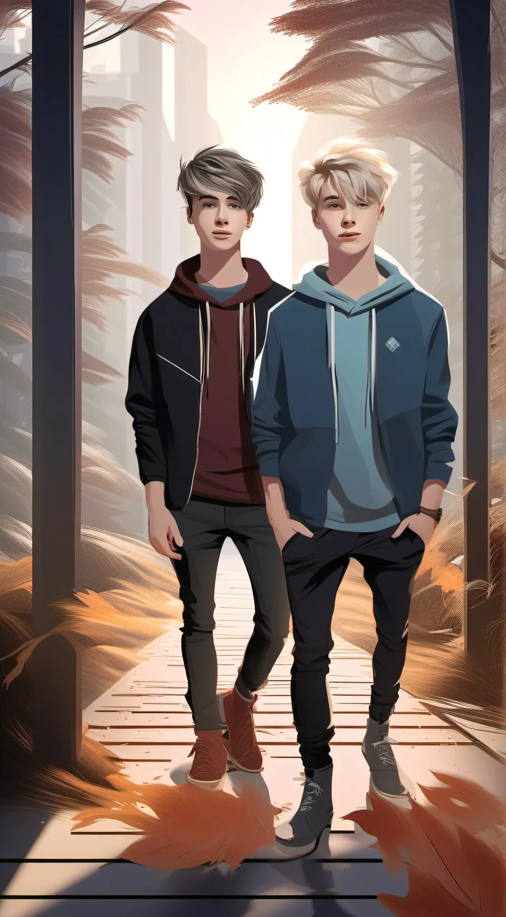 ai character: Sam and Colby background