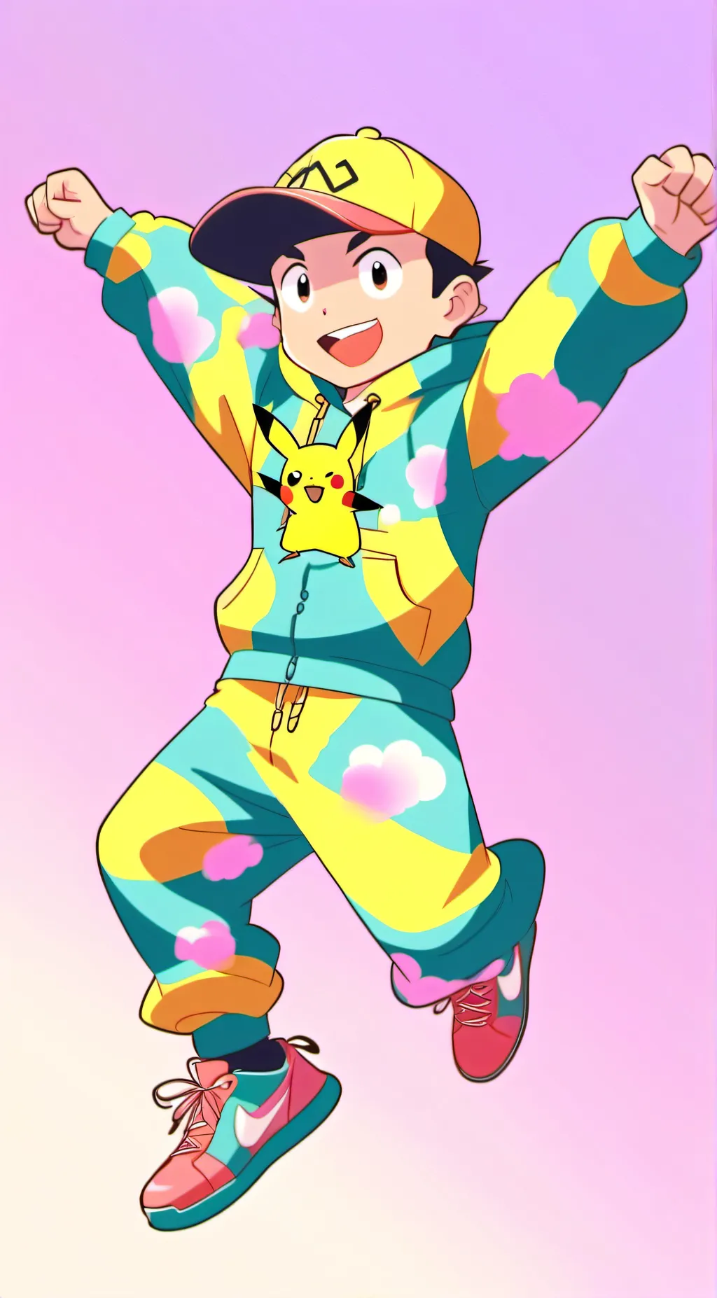 ai character: pajamas background