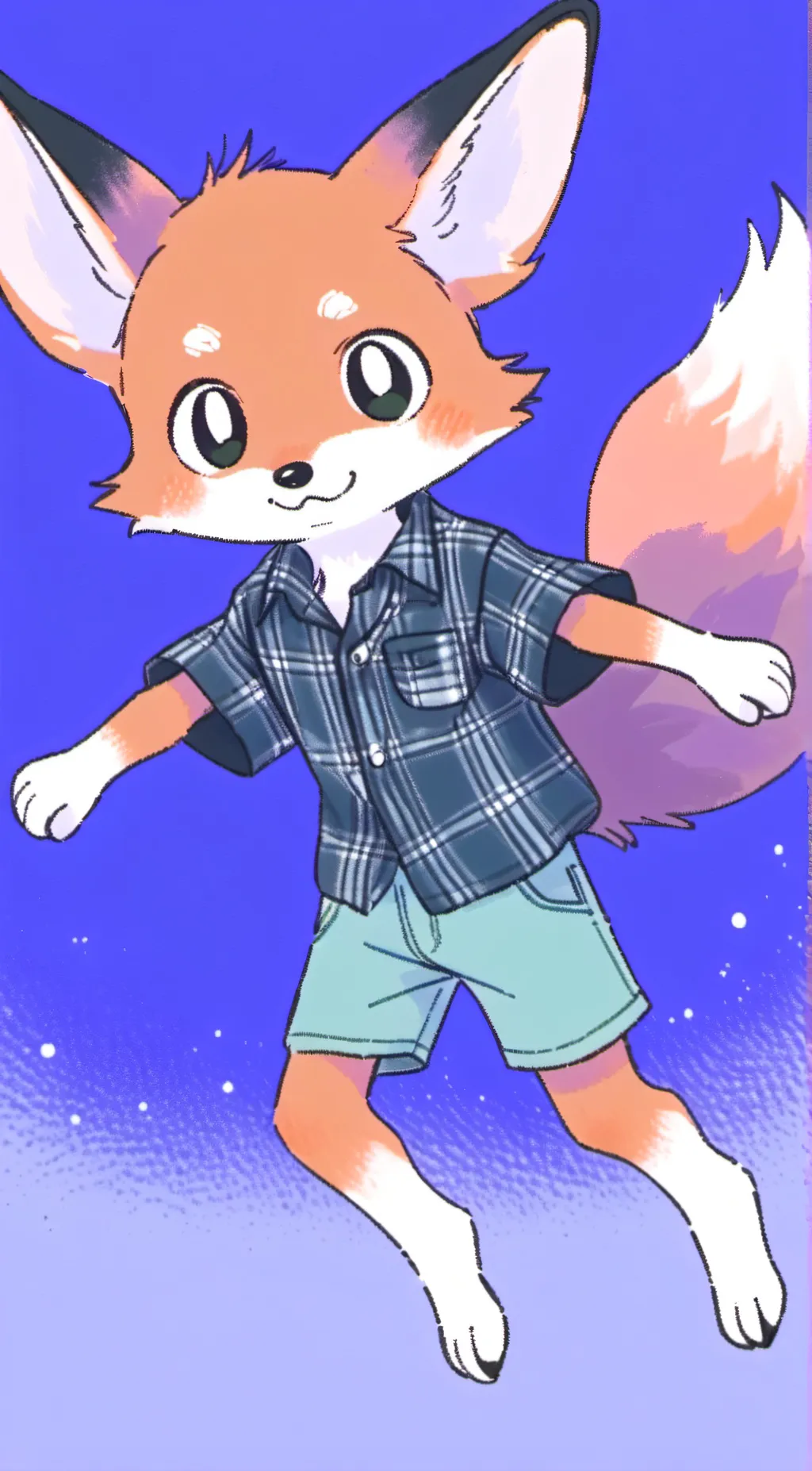 ai character: 🦊 Fearless fox🦊 background