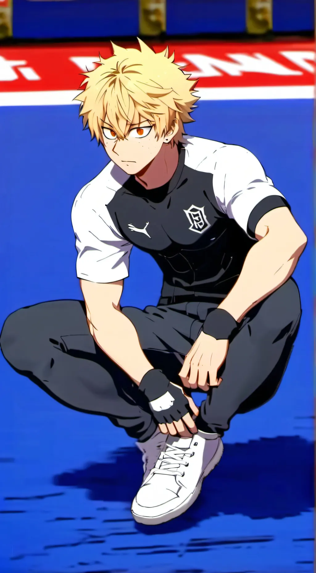 ai character: Bakugo  background