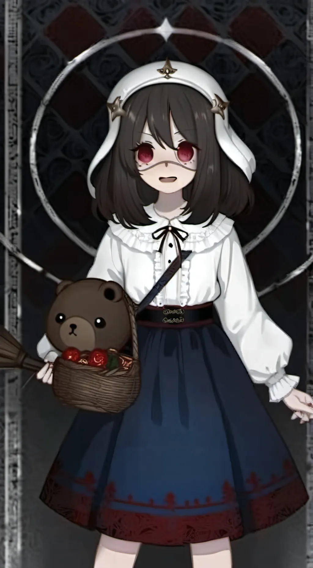 ai character: Slendrina  background