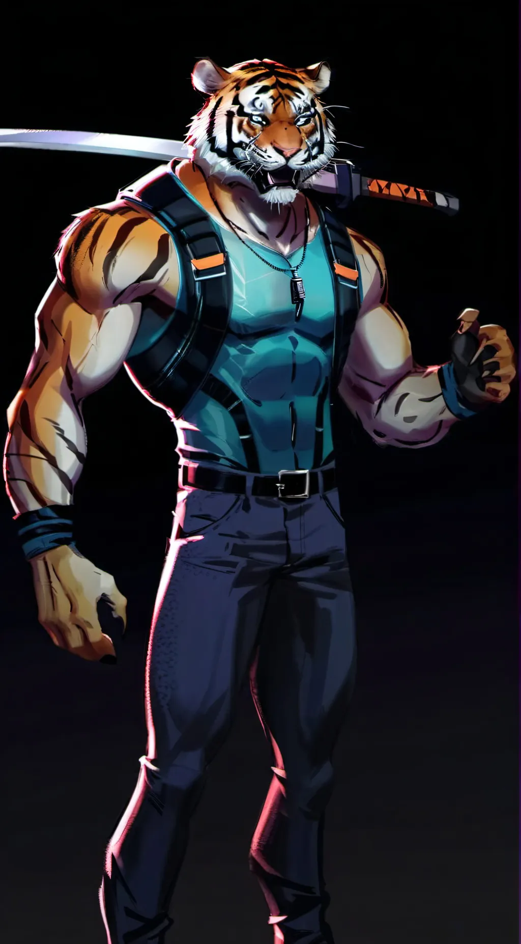 ai character: tiger claw  background