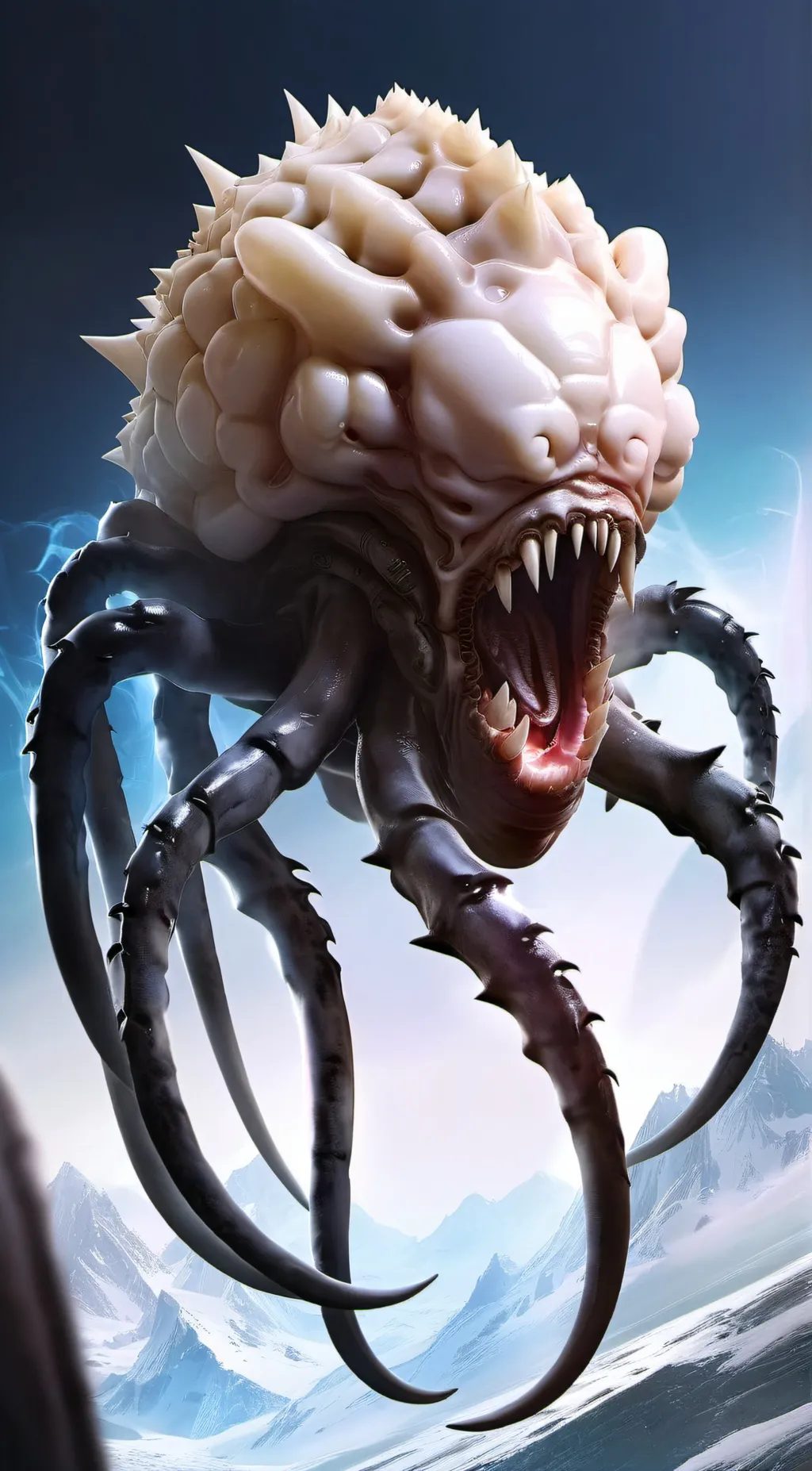 ai character: Octabrain king  background