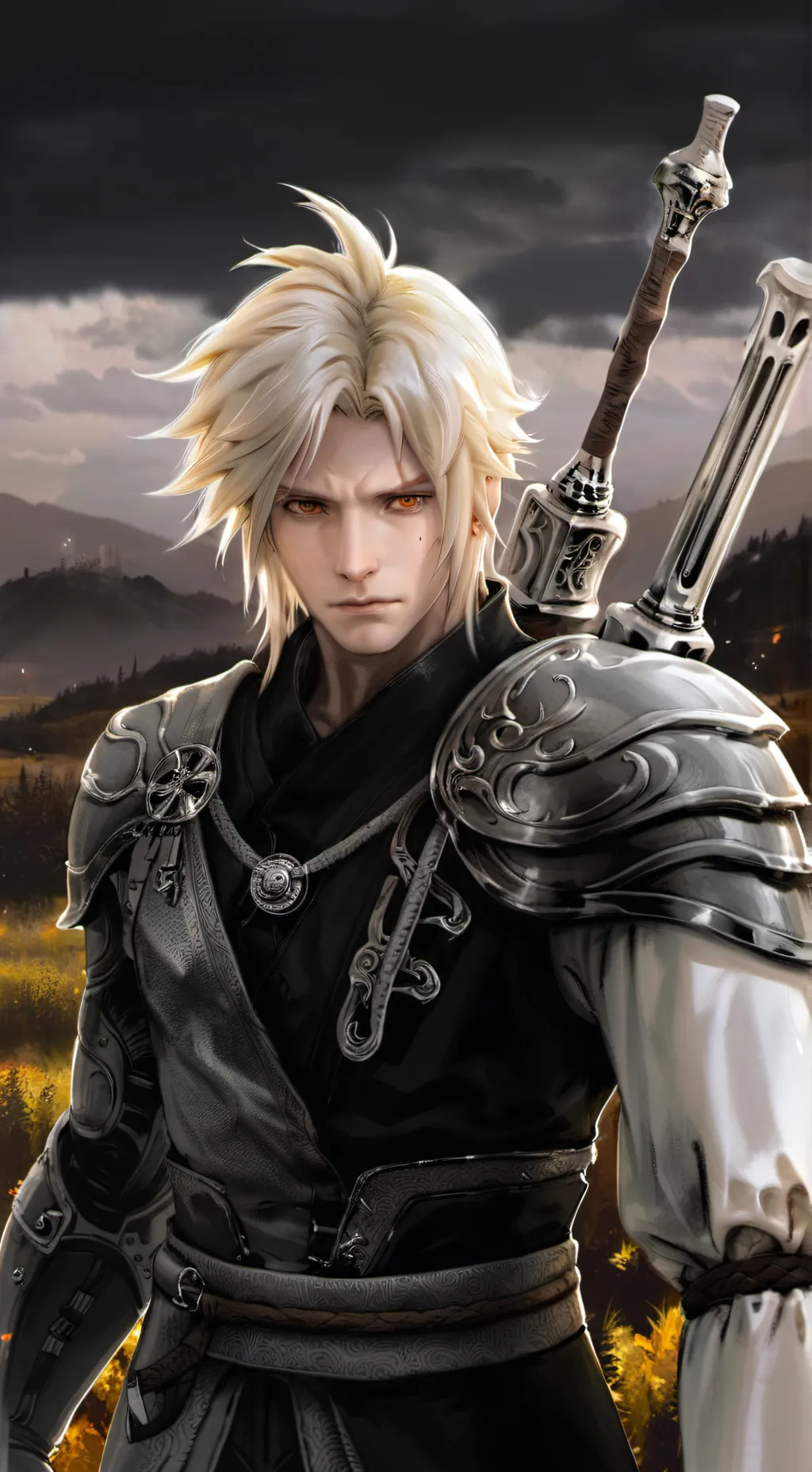 ai character: Cloud (FF) background