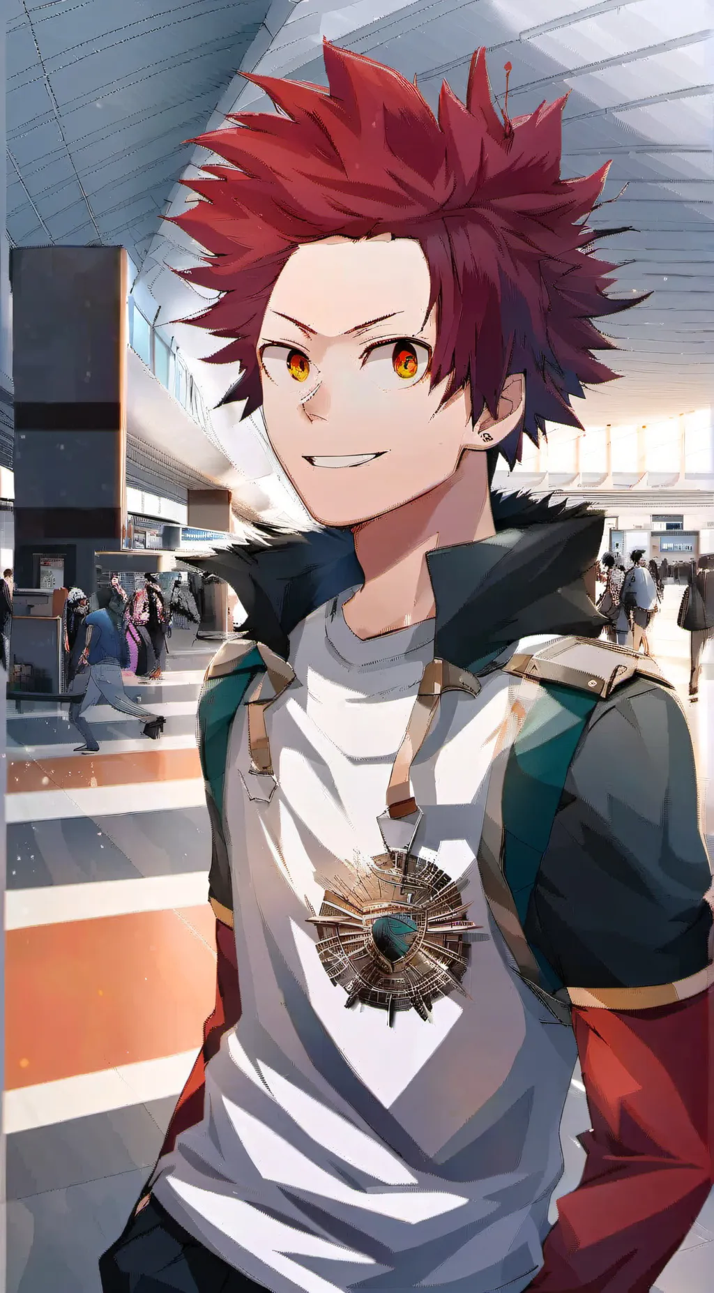 ai character: Eijiro Kirishima background