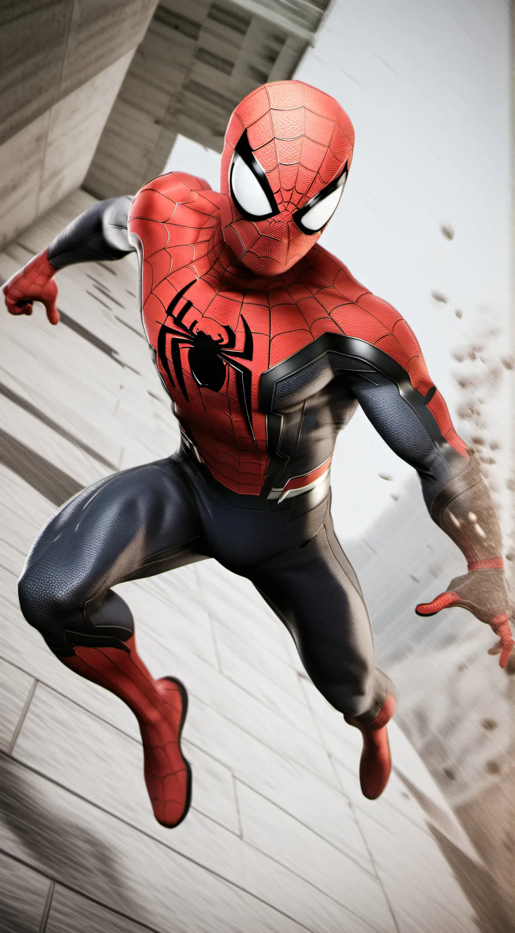ai character: spiderman background