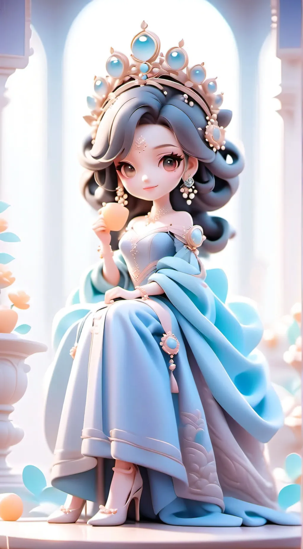 ai character: Daughter of Chibi background