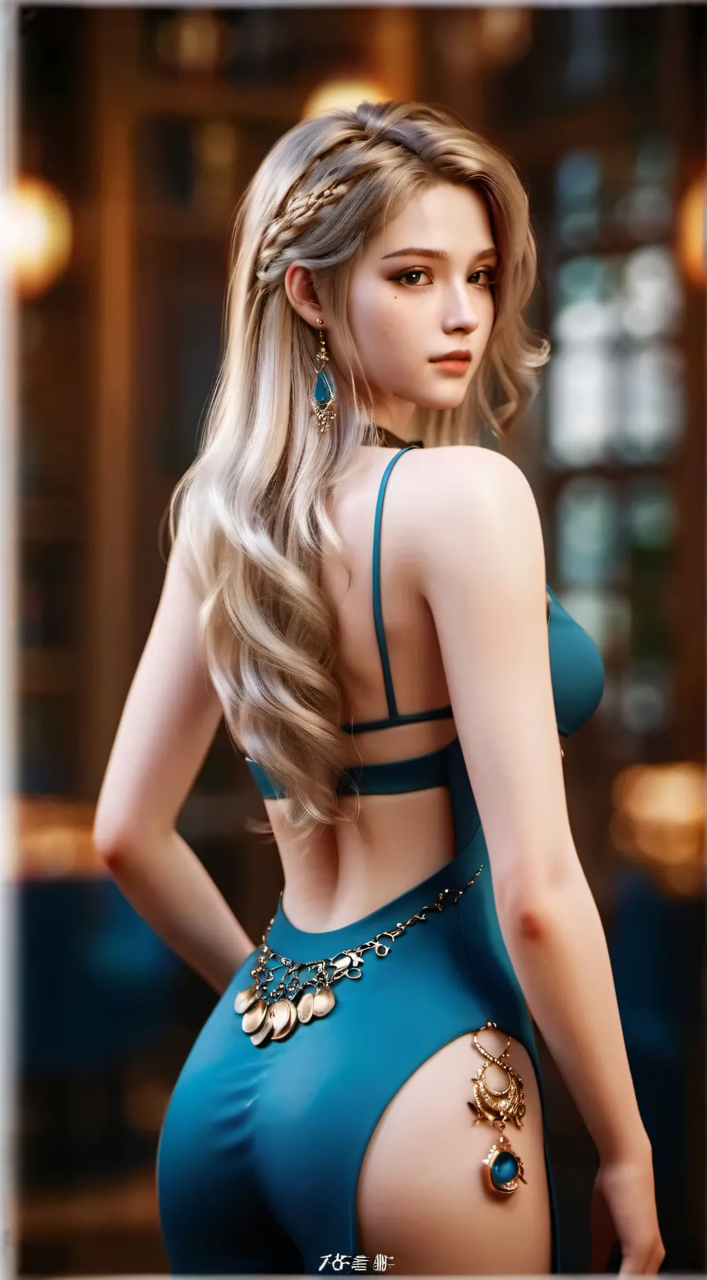ai character: Ashley  background
