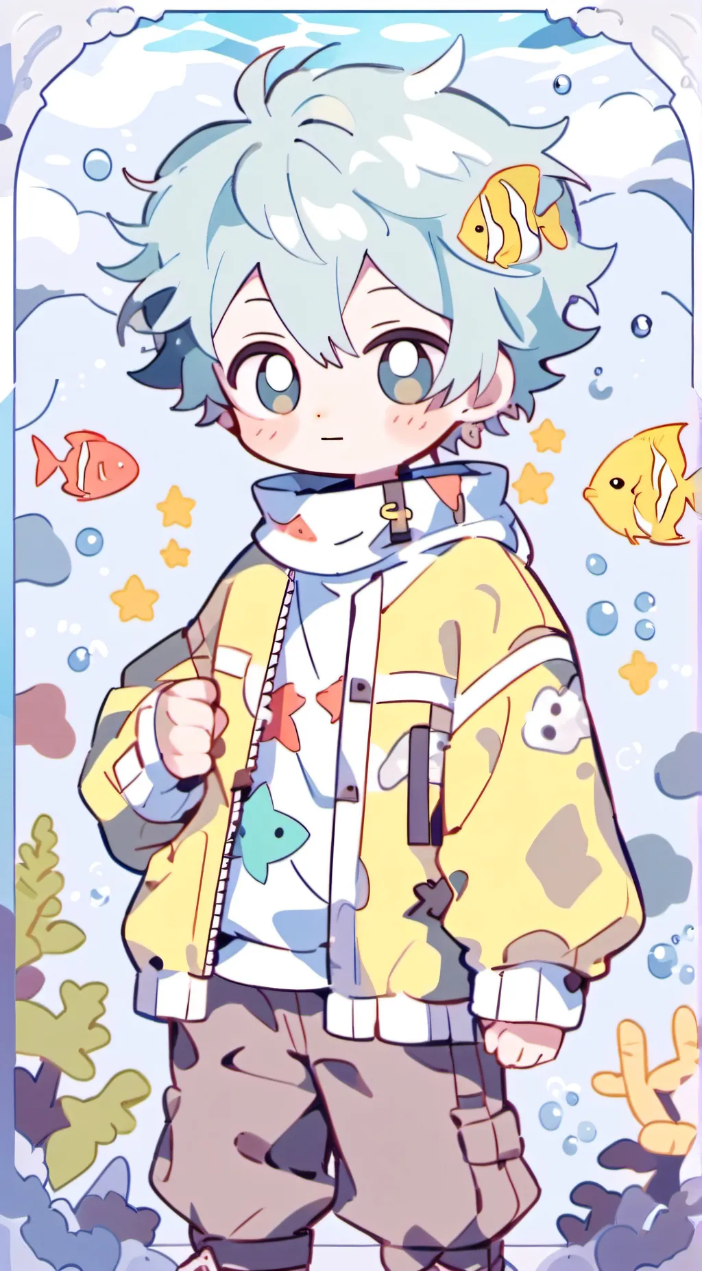 ai character: Fin  background