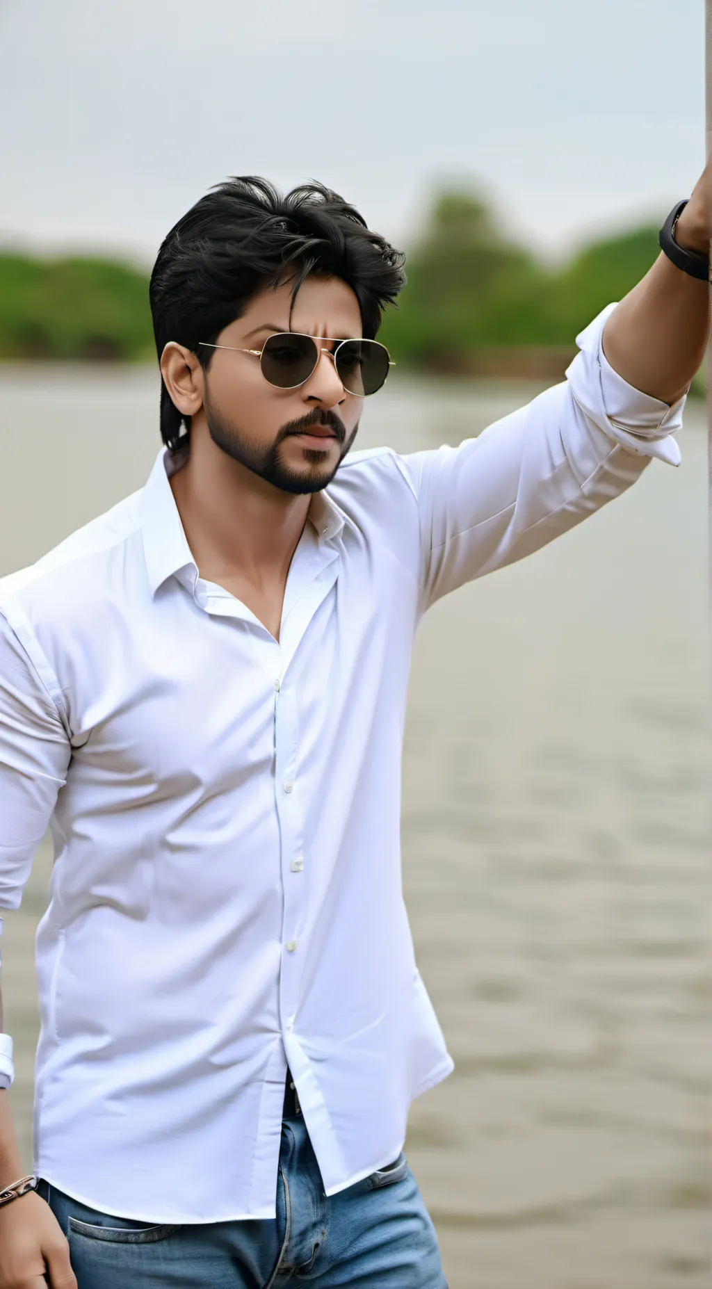 ai character: Shah Rukh Khan background