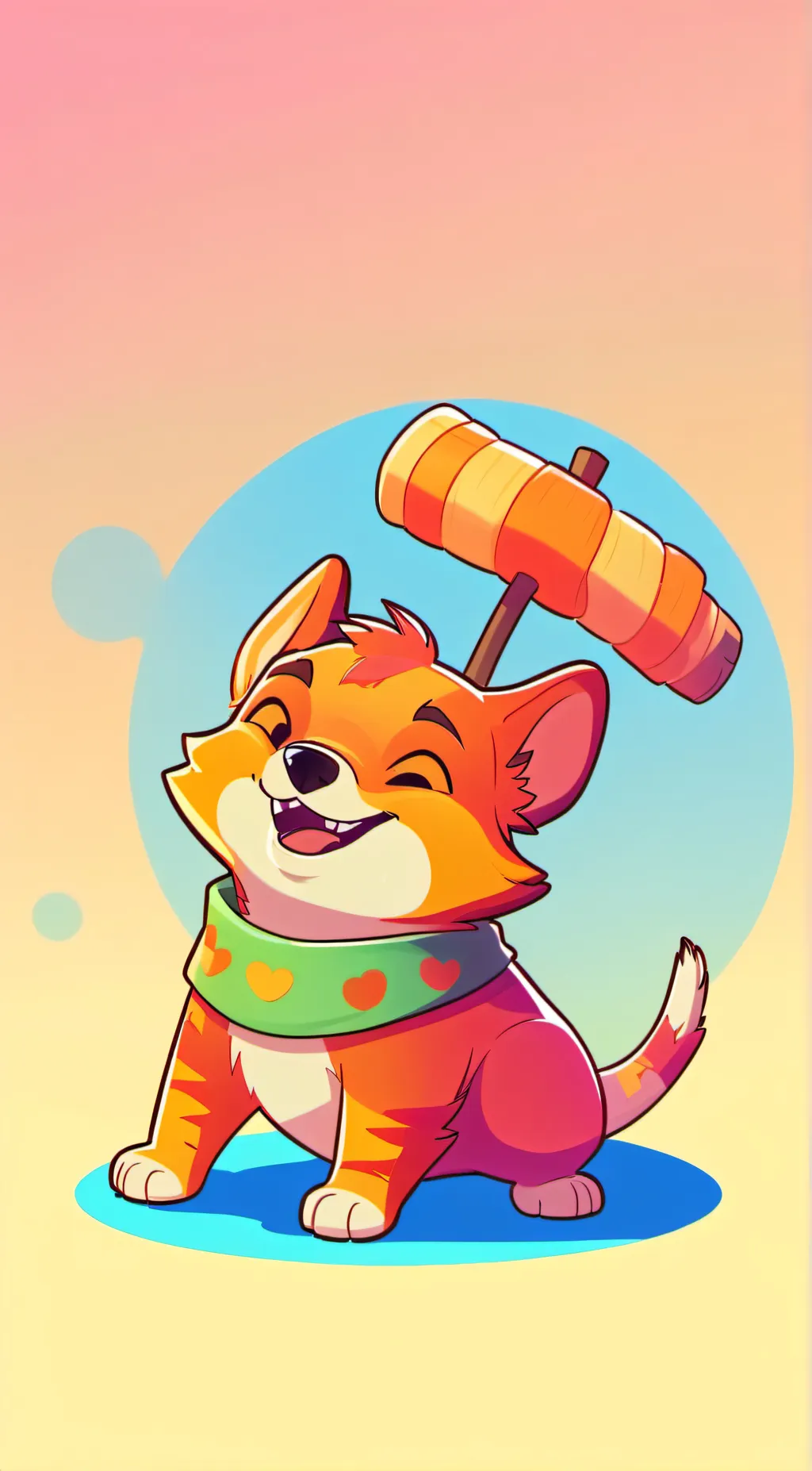ai character: dogday  background
