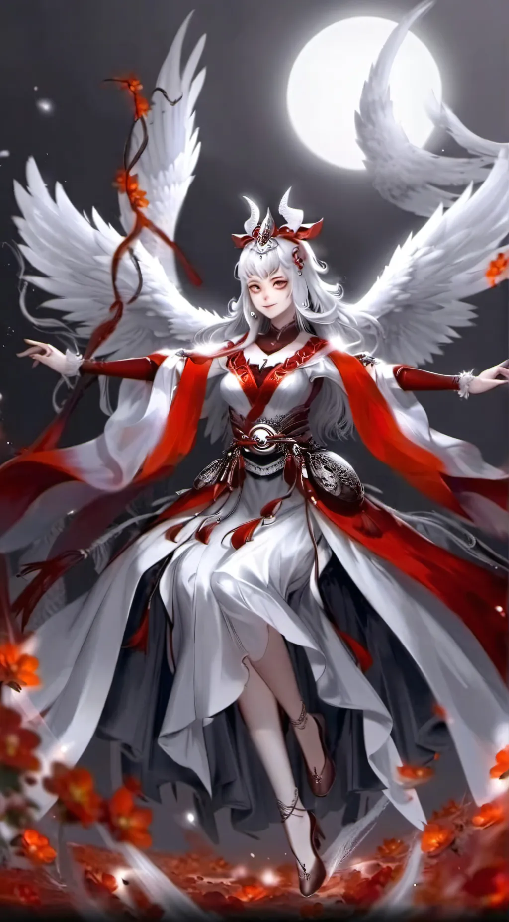 ai character: Aurora background