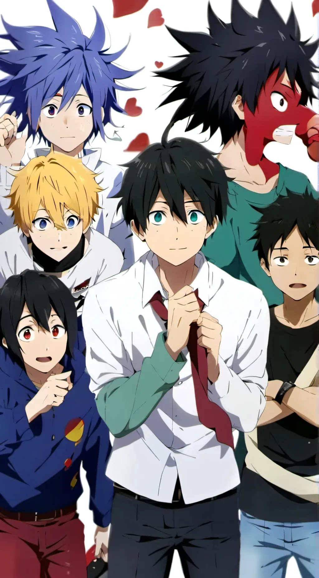 ai character: USJ attack mha au  background