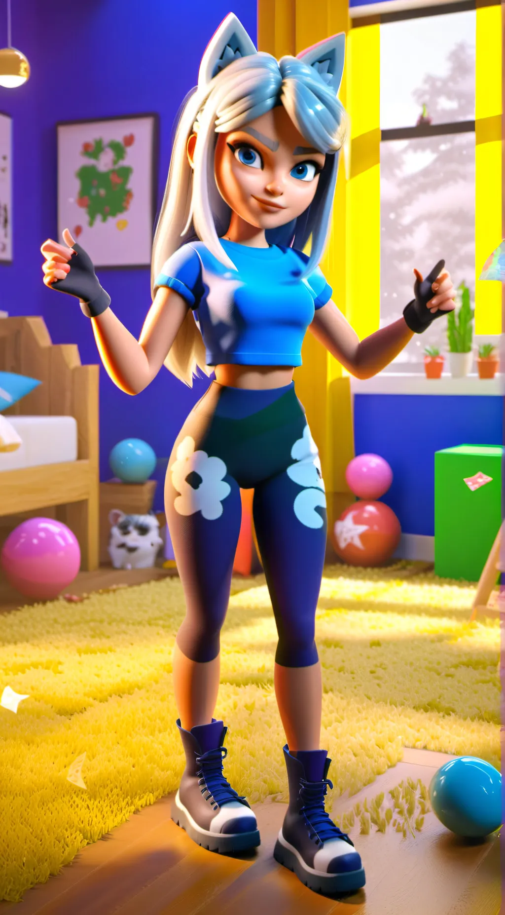 ai character: Luna background