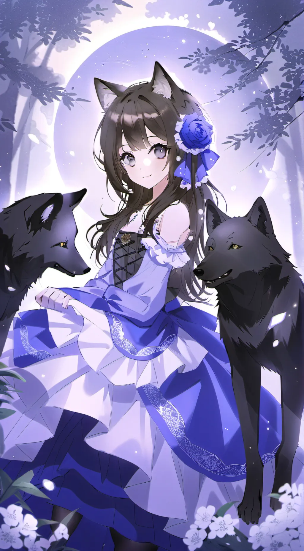ai character: Lila background