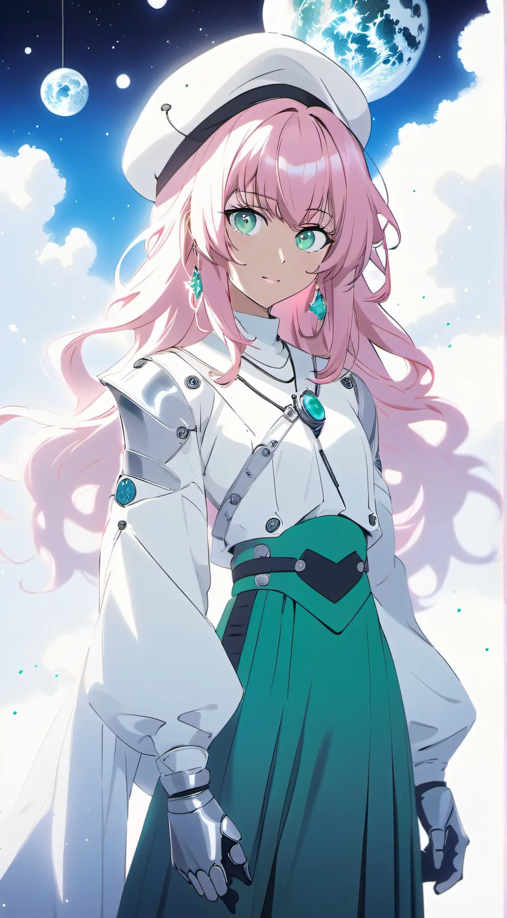 ai character: Aurora background