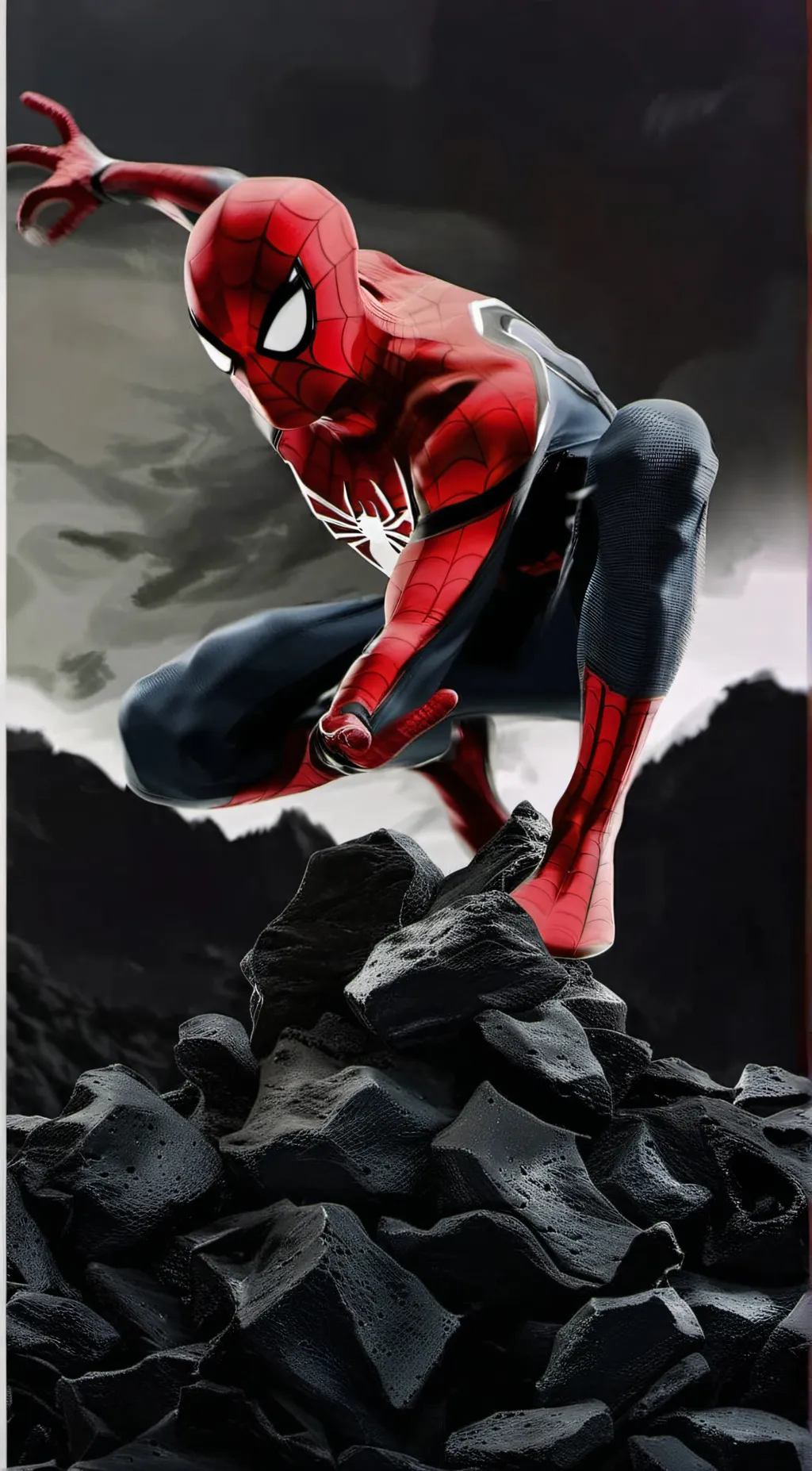 ai character: Spider man background