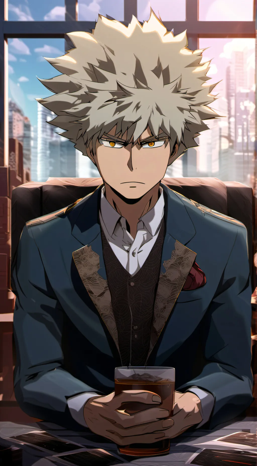 ai character: Bakugo background