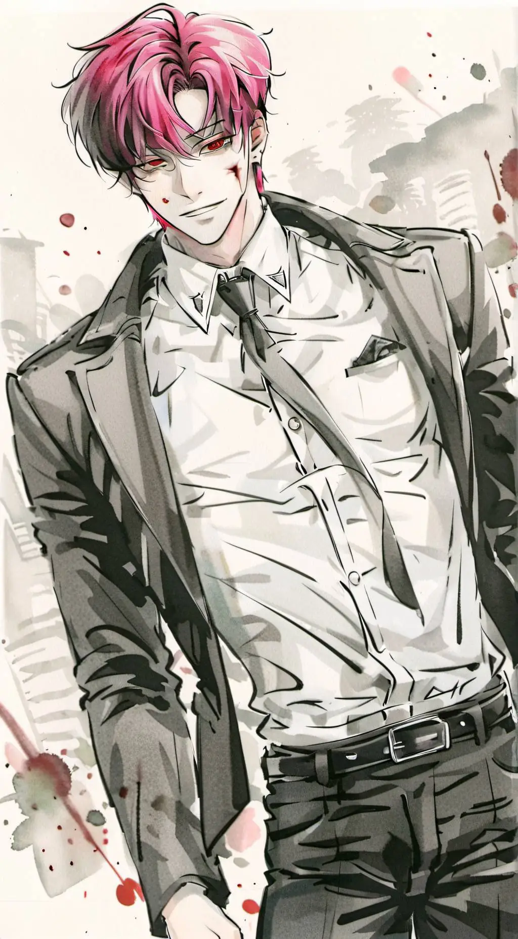ai character: ♥︎ < You Die background