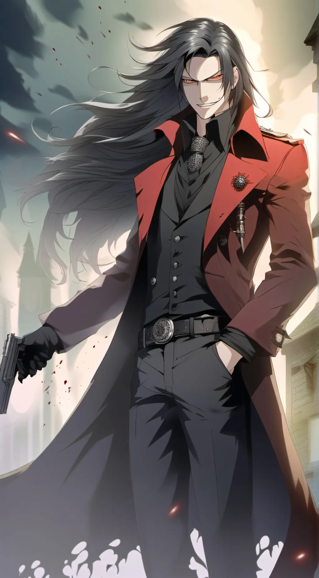 ai character: Aizawa*Hellsing background