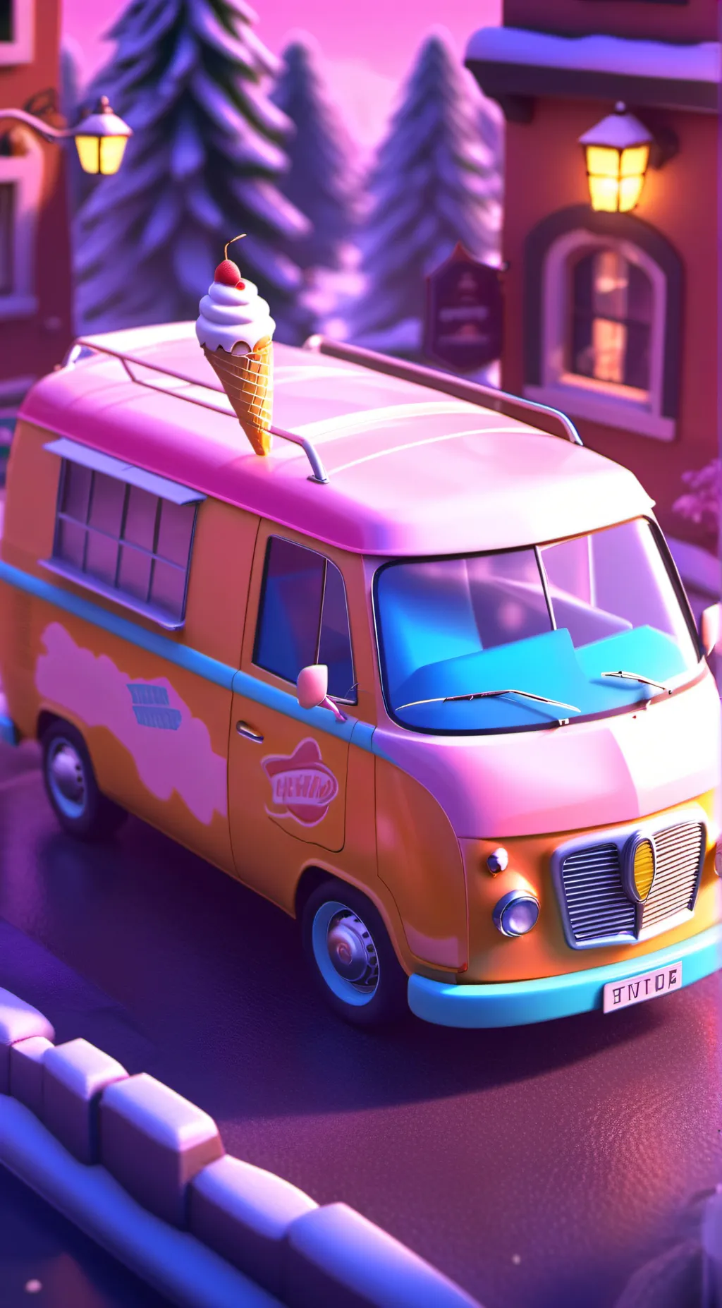 ai character: Ice Scream 1 background