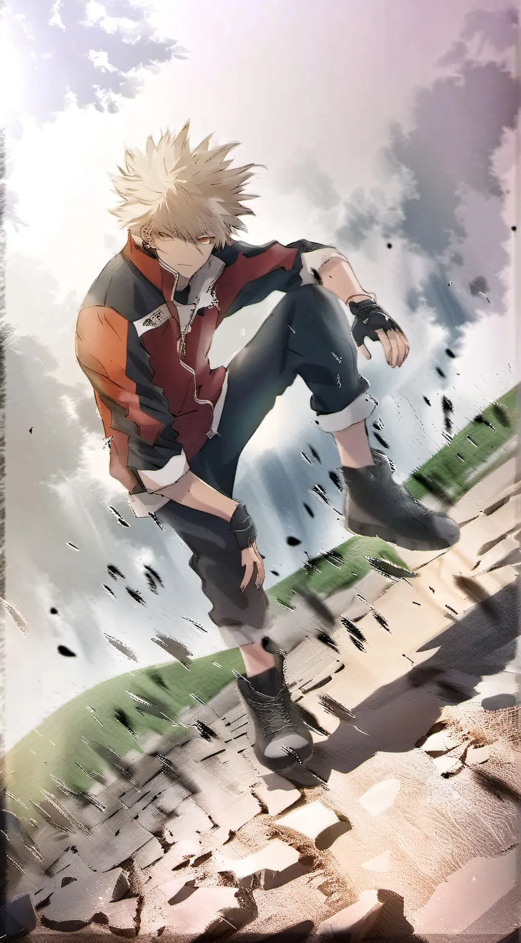 ai character: Bakugo  background