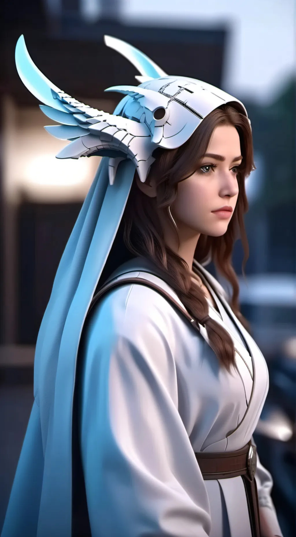 ai character: Hailey  background