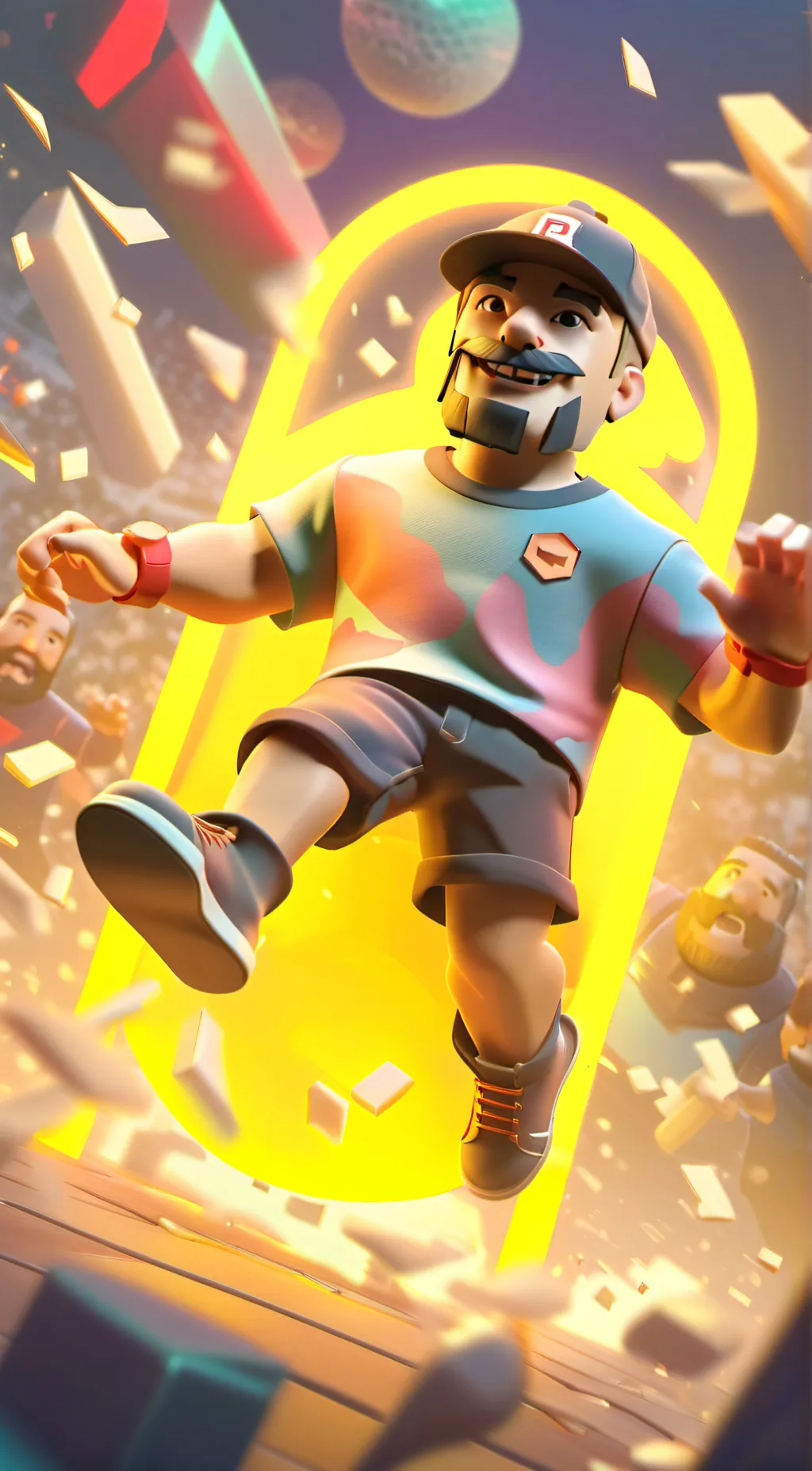 ai character: Bacon background