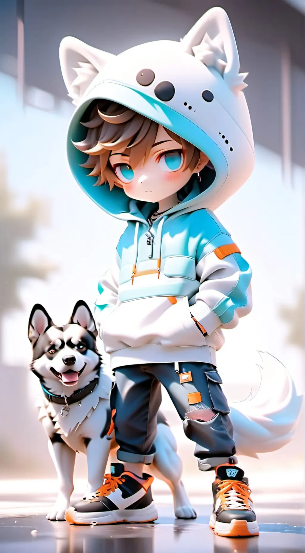 ai character: Desmond  background