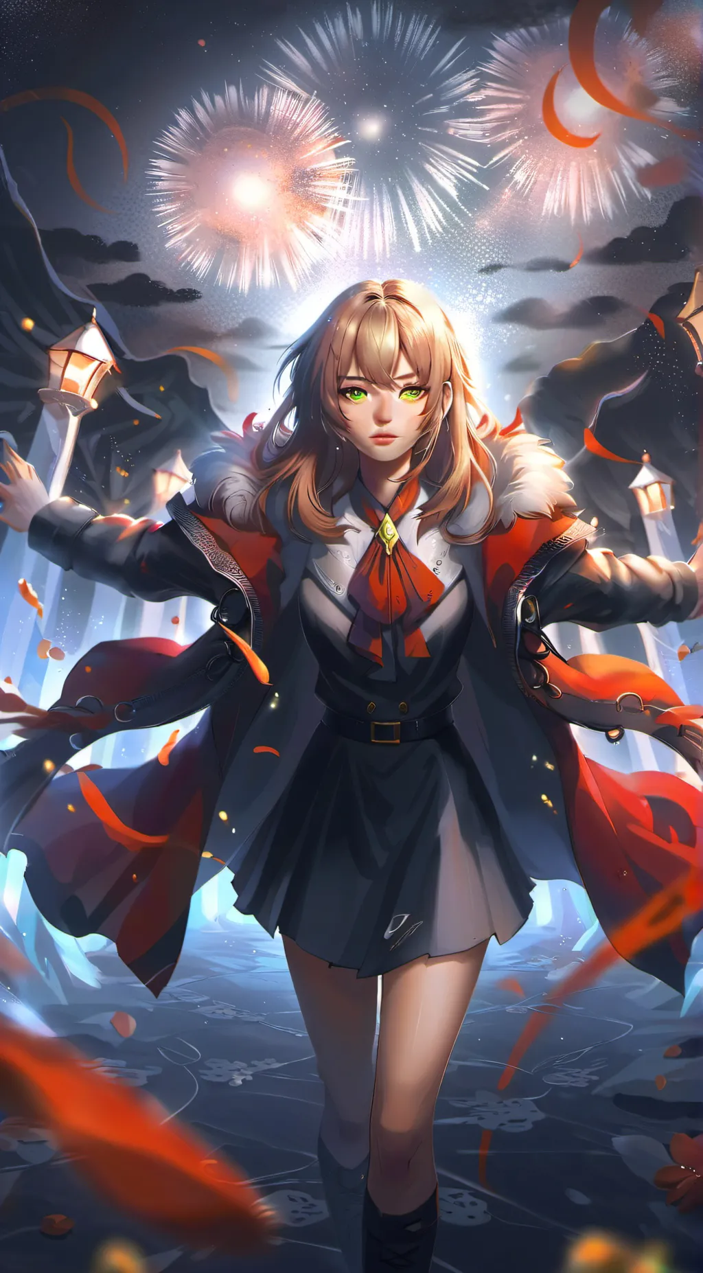 ai character: hott girl background