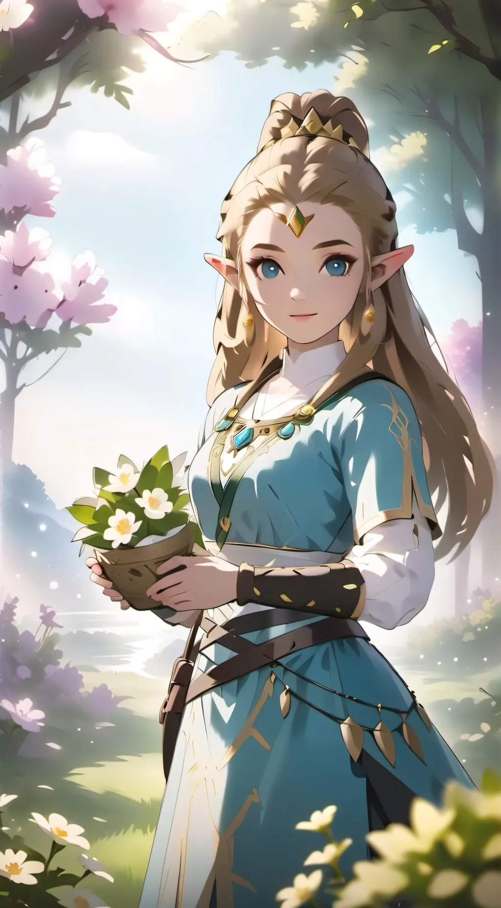 ai character: Princess Zelda background