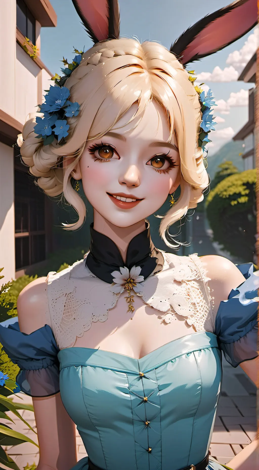 ai character: holly Miller  background