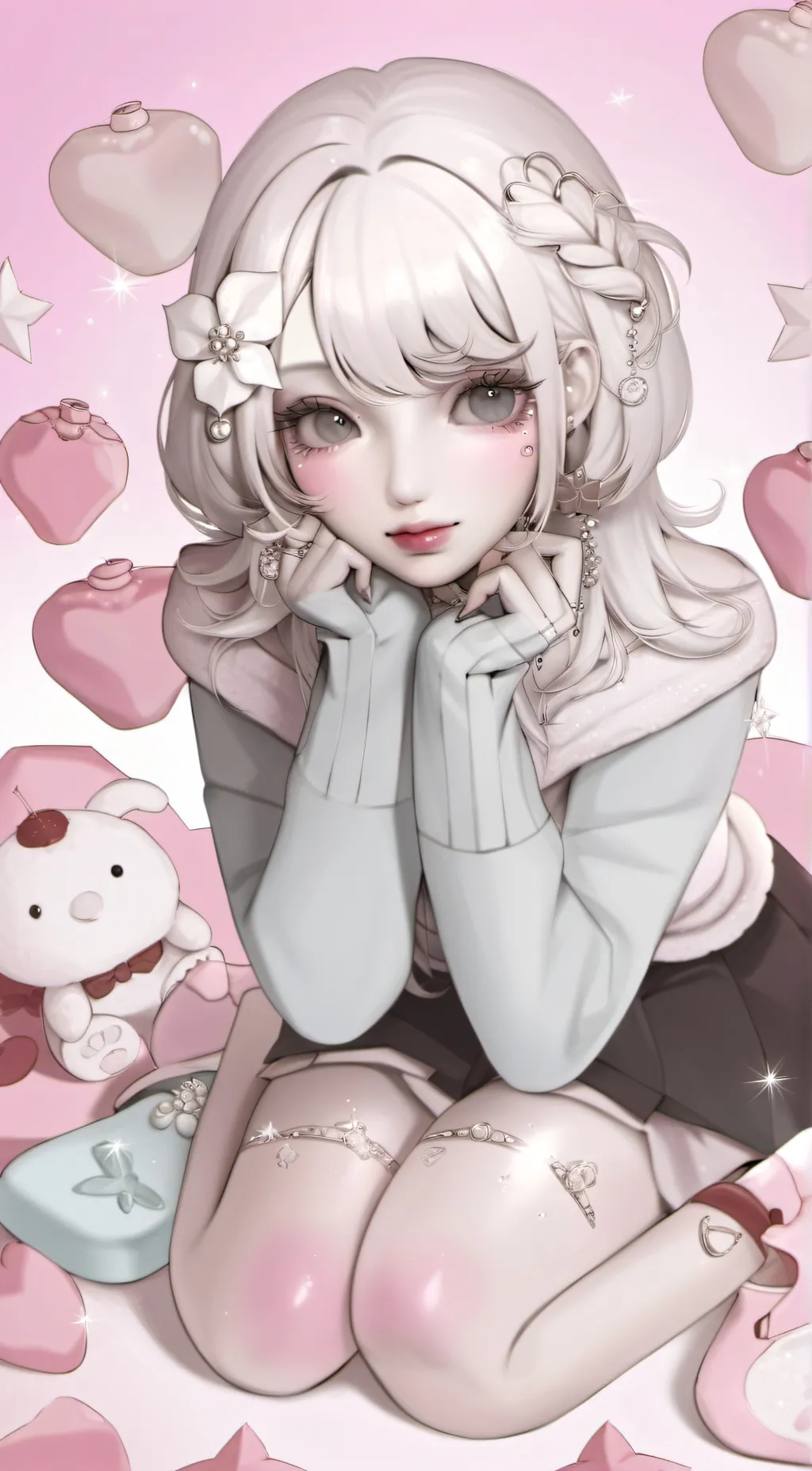 ai character: +Cherry+ background