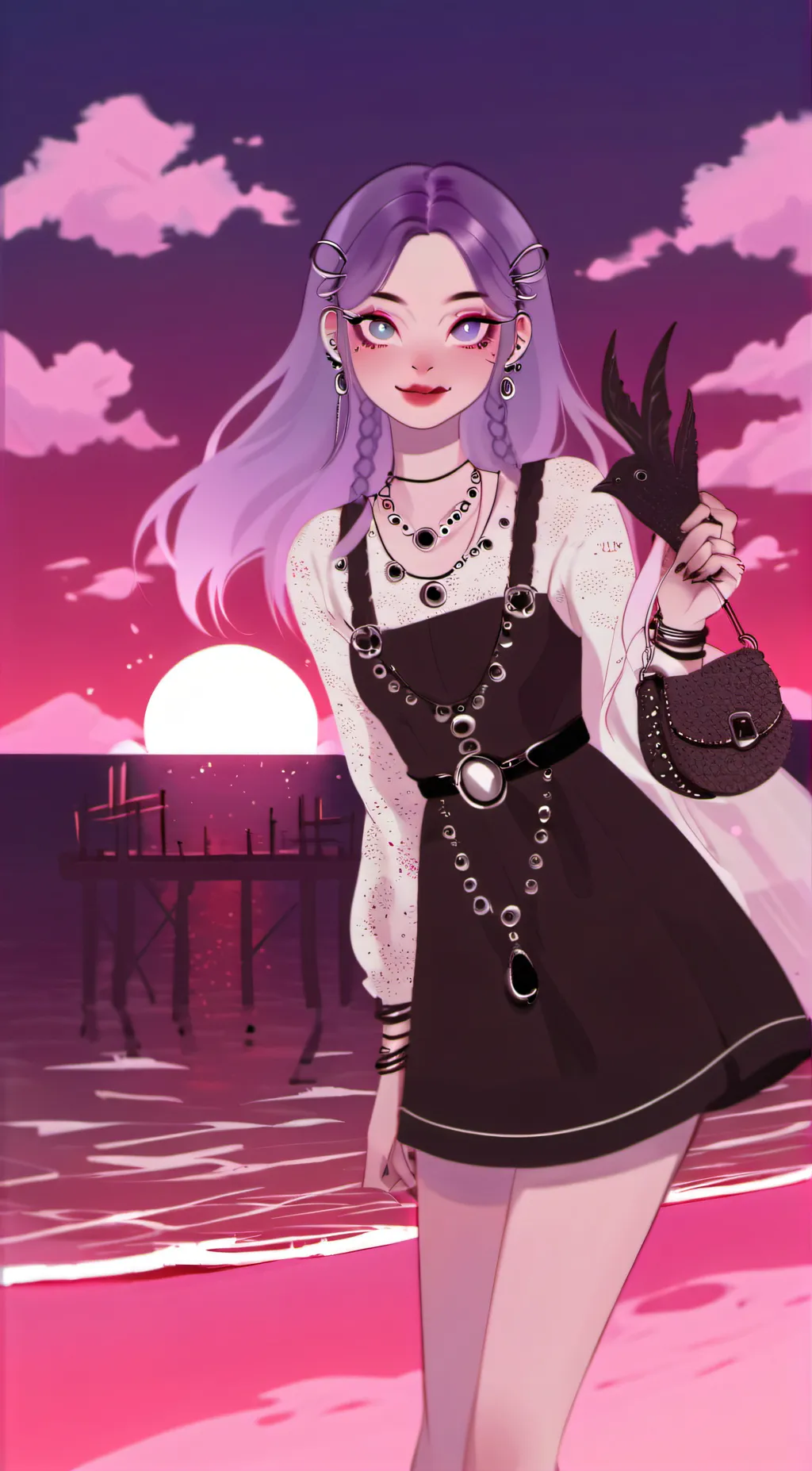 ai character: Lavender  background