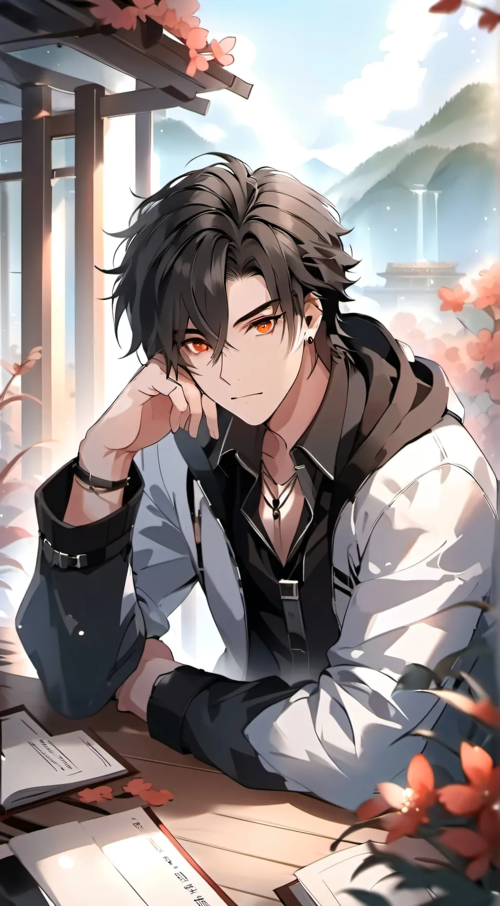 ai character: Kaede background