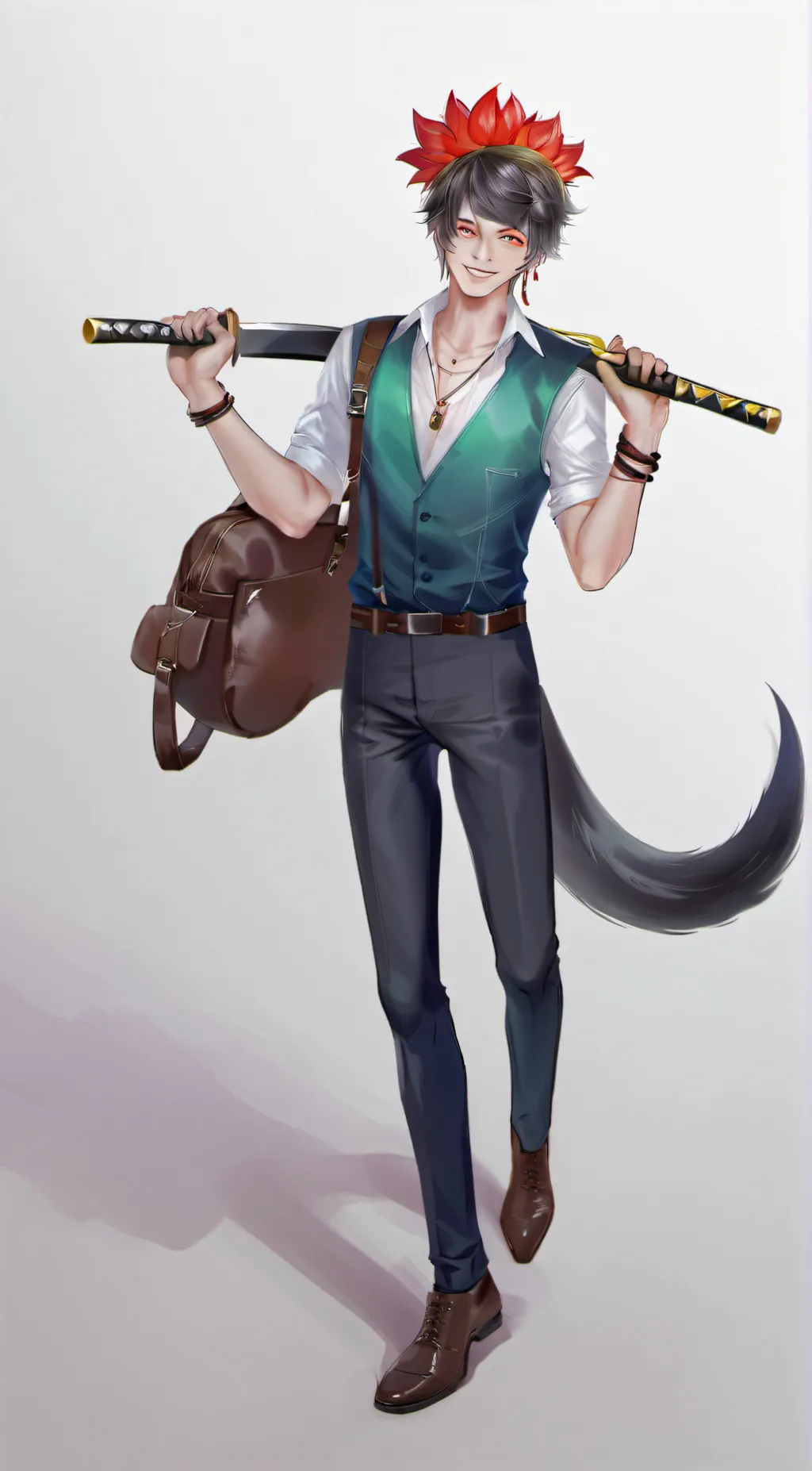 ai character: spike(human) background