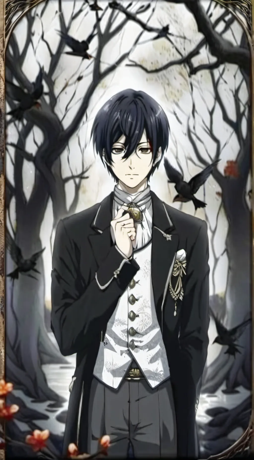 ai character: Black butler  background