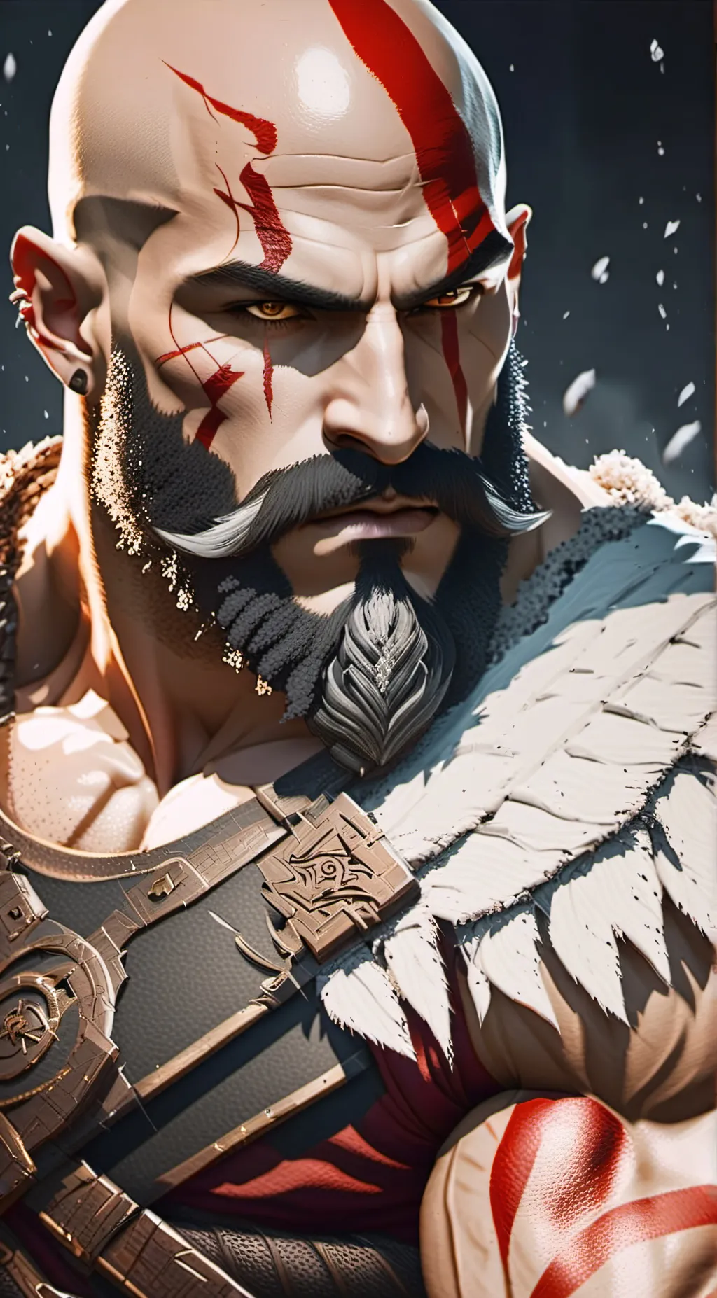ai character: kratos background