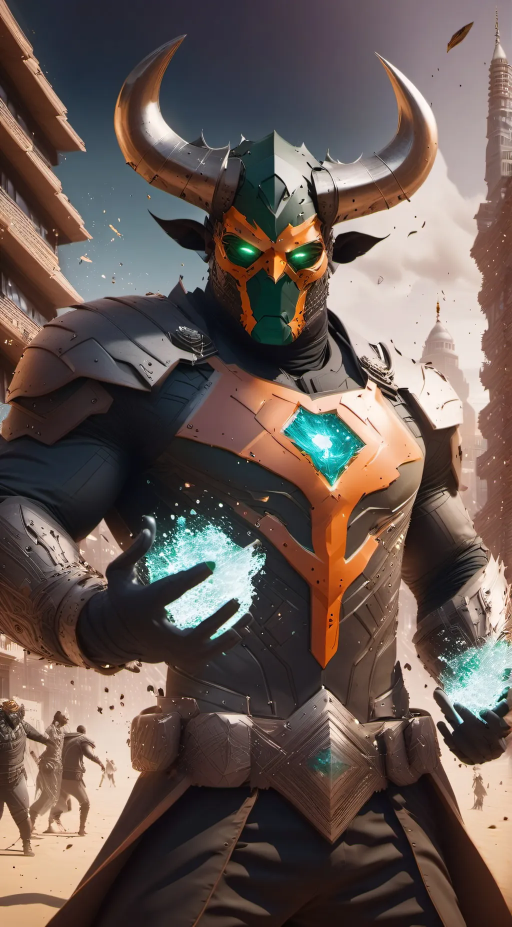 ai character: Terra background