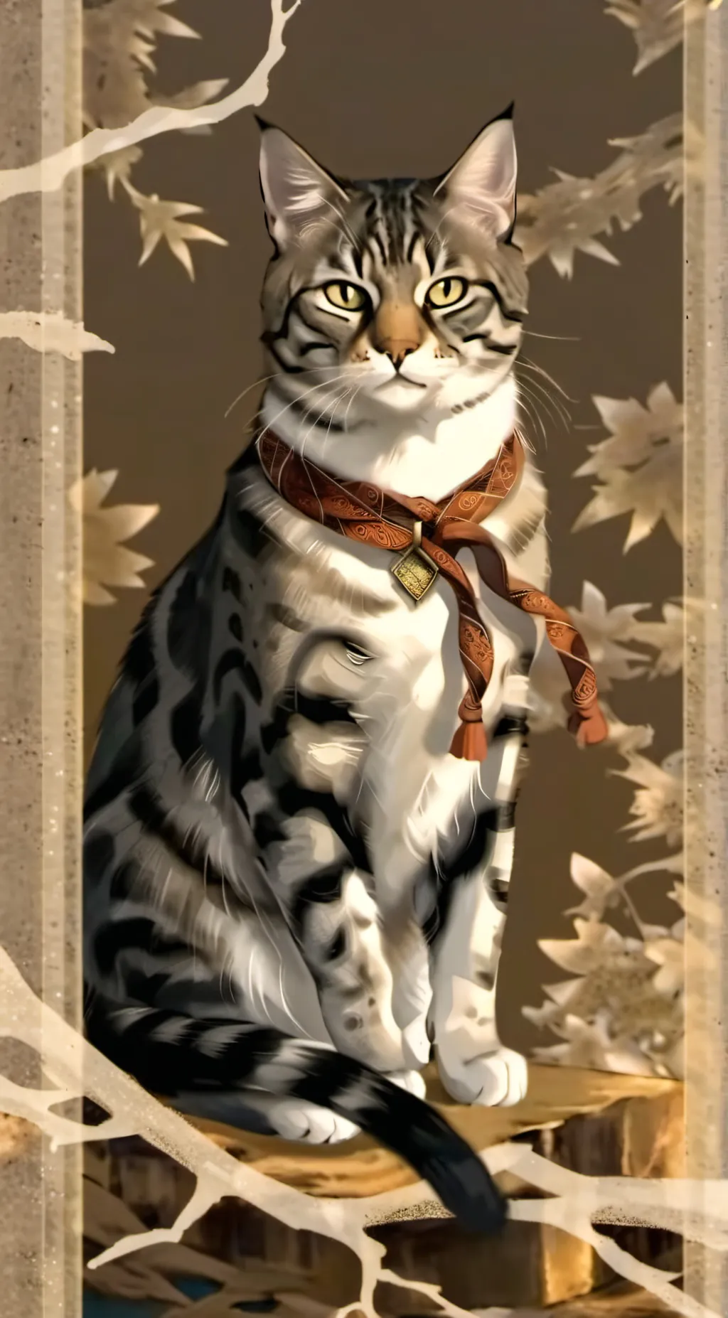 ai character: Greg the smart cat background