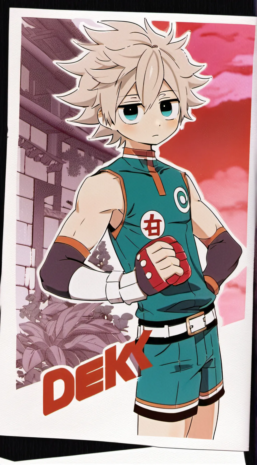 ai character: bakugo kacchan  background